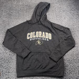 University Colorado of Buffaloes Hoodie Adult Medium Gray Graphic College NCAA